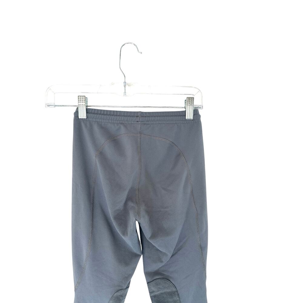 Kerrits Girl's Gray Drawstring Stretch Equestrian Riding Leggings Large - Picture 8 of 13